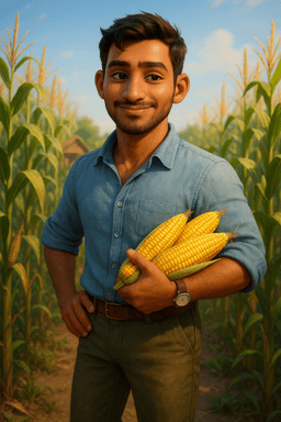 Male Farmer with Wheat